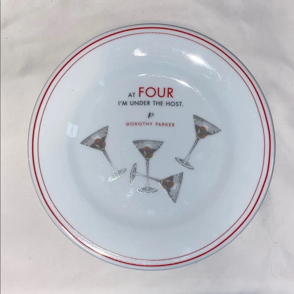 Vintage Restoration Hardware Martini Plates 7”